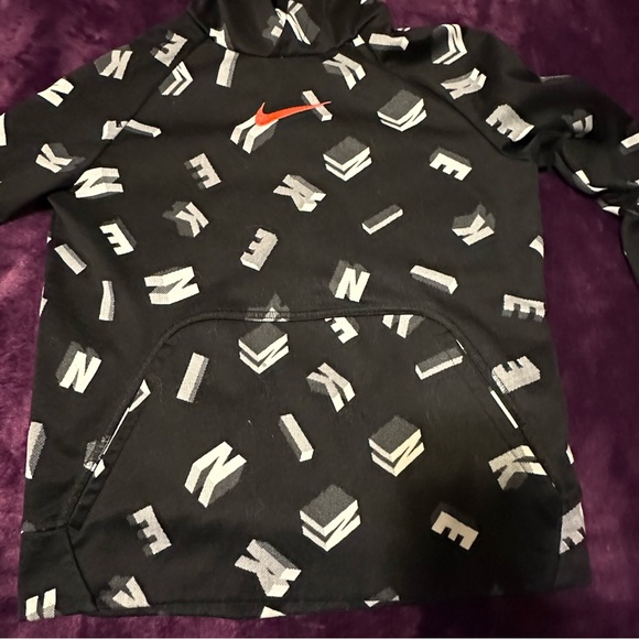 Nike Therma-Fit Hoodie Orange logo - Picture 3 of 4